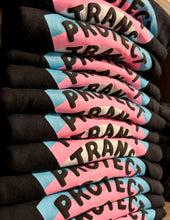 Load image into Gallery viewer, Protect Trans Kids Puff Ink T-Shirt - Screen Printed (30% of profits donated)
