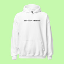Load image into Gallery viewer, (PRE-ORDER) Embroidered Trans Kids Are Not a Threat Hoodie