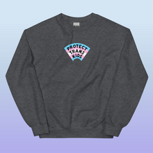 Load image into Gallery viewer, PRE-ORDER: Protect Trans Kids Sweatshirt (DTG PRINTED)