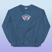 Load image into Gallery viewer, PRE-ORDER: Protect Trans Kids Sweatshirt (DTG PRINTED)