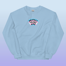 Load image into Gallery viewer, PRE-ORDER: Protect Trans Kids Sweatshirt (DTG PRINTED)