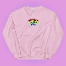 Load image into Gallery viewer, PRE-ORDER: Protect Queer Kids Sweatshirt (DTG PRINTED)