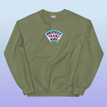 Load image into Gallery viewer, PRE-ORDER: Protect Trans Kids Sweatshirt (DTG PRINTED)