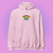 Load image into Gallery viewer, PRE-ORDER: Protect Queer Kids Hoodie (DTG PRINTED)