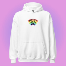 Load image into Gallery viewer, PRE-ORDER: Protect Queer Kids Hoodie (DTG PRINTED)