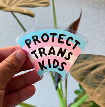 Load image into Gallery viewer, CLEAR WINDOW Sticker: Protect Trans Kids