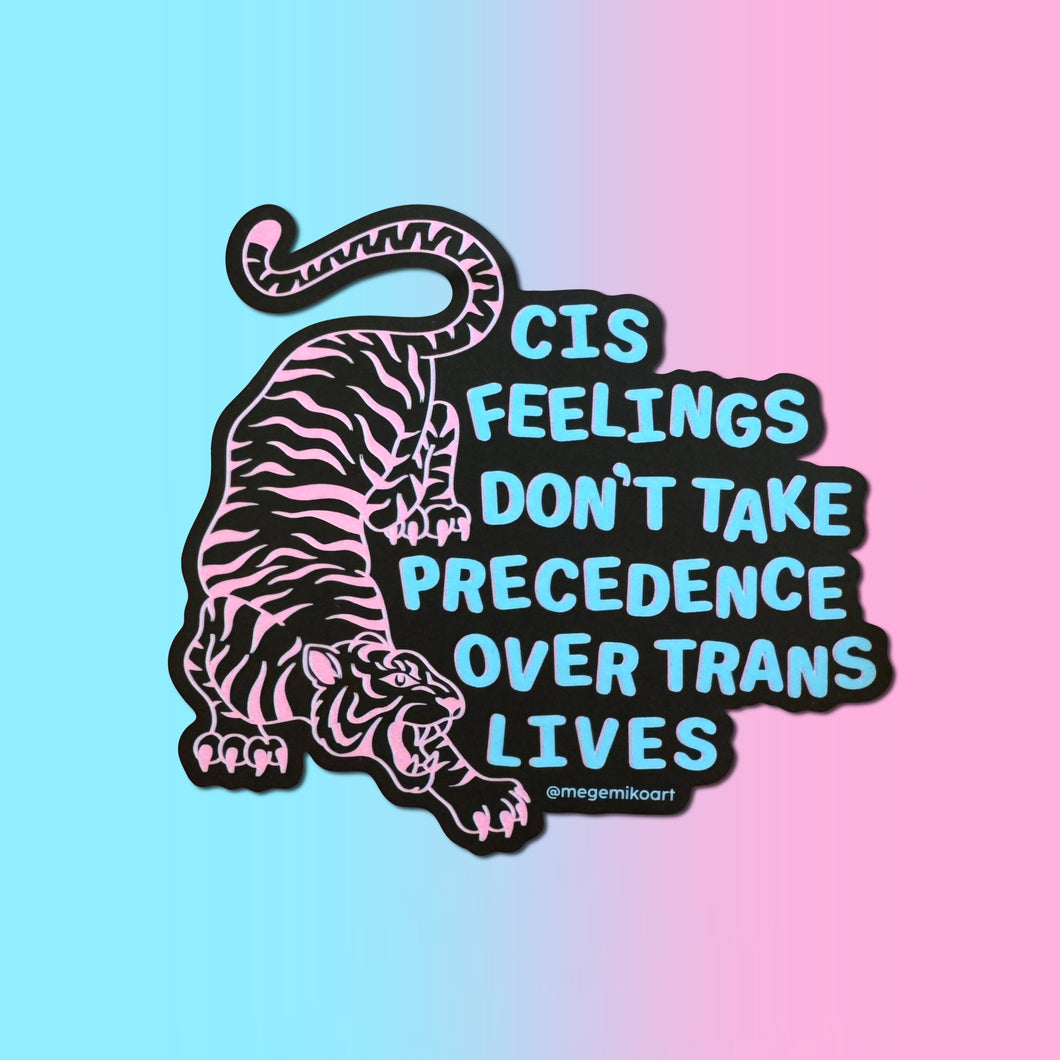 Trans Tiger Sticker