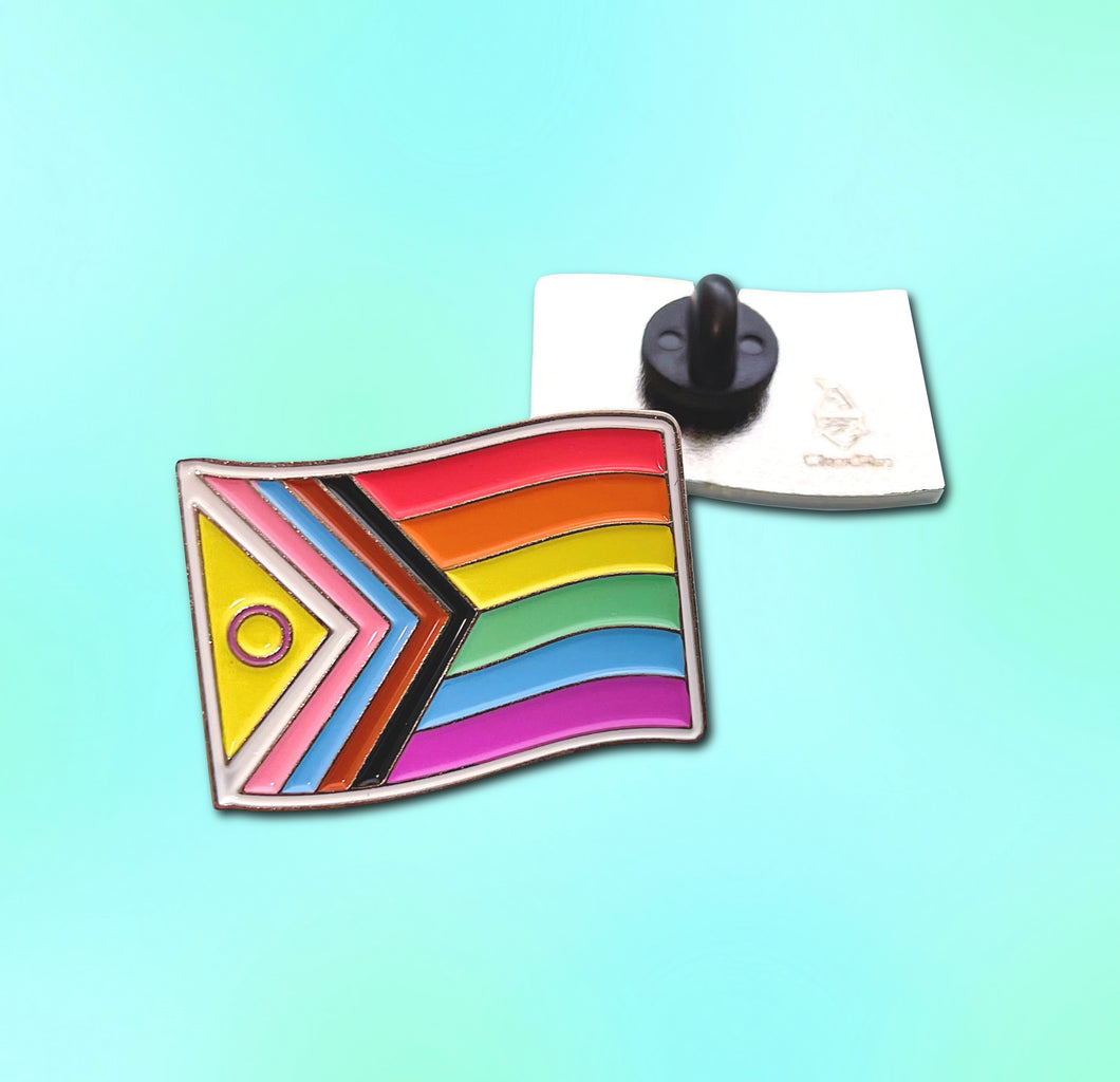 Intersex Inclusive Pride Flag Enamel Pin (40% of the proceeds donated)